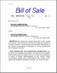 Bill of Sale